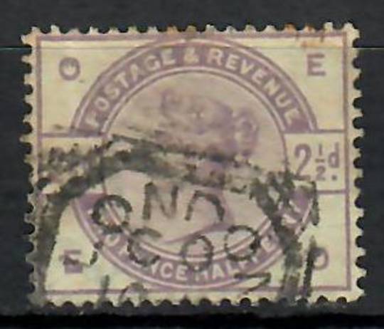 GREAT BRITAIN 1883v1 Definitive 2½d Lilac. Squared circle postmark over face. Letters OEEO. - 70603 - Used