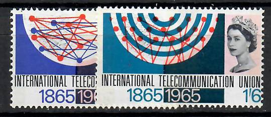 GREAT BRITAIN 1965 Centenary of the ITU. Set of 2 with Phosphor Bands. - 70613 - UHM