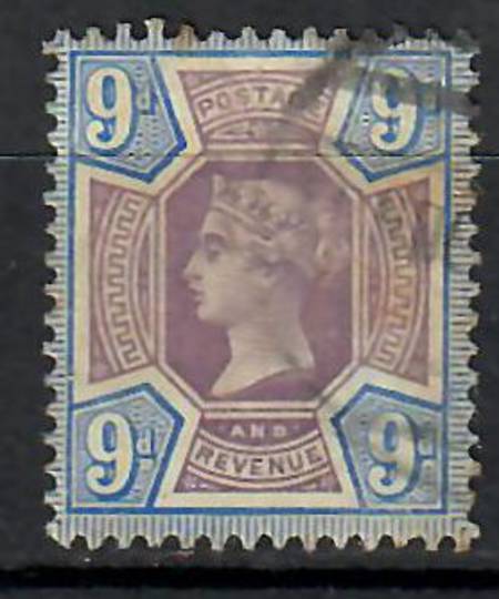 GREAT BRITAIN 1887 9d Dull Purple & Blue. Light cds. - 70625 - FU
