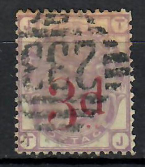 GREAT BRITAIN 1880 3d on 3d Lilac. Plate 21. Postmark 223
in bars covers it all. Letters JTTJ. - 70626 - Used