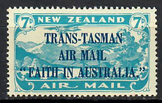 NEW ZEALAND 1934 Airmail 7d Trans Tasman - 70649 - UHM