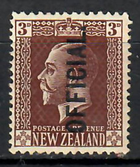 NEW ZEALAND 1915 Geo 5th Surface Official. 3d Gum disturbance. - 70651 - Mint