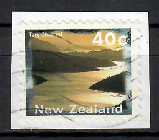 NEW ZEALAND 1996 Marlbourough Sounds flaw on piece. Commercial cancel. - 70666 - On Piece