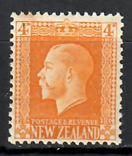 NEW ZEALAND 1915 Geo 5th Recess 4d Yellow. - 70668 - Mint