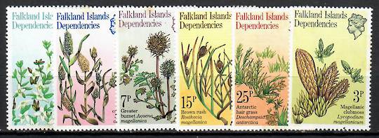 FALKLAND ISLANDS DEPENDENCIES 1981 Plants. Set of 6. - 70677 - UHM