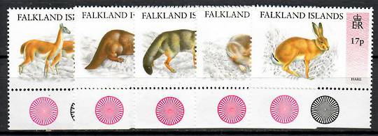 FALKLAND ISLANDS 1995 Introduced Wild Animals. Set of 5. - 70680 - UHM