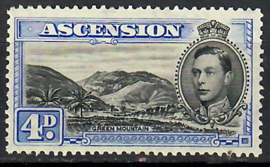 ASCENSION 1938 Geo 6th Definitive 4d Black and Ultramarine. Perf 13½. - 70684 - Mint