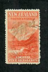 NEW ZEALAND 1898 Pictorial 5/- Cleaned fiscal. Very nice appearance. - 70697 - FU