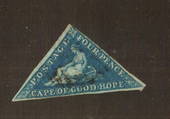 CAPE OF GOOD HOPE 1855 Cape Triangle 6d Deep Blue on white paper. Excellent copy. - 70712 - VFU