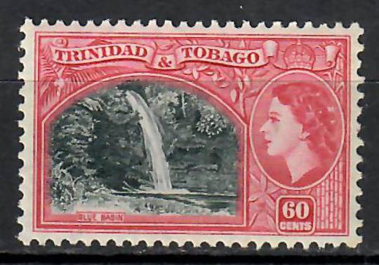TRINIDAD & TOBAGO 1953 Elizabeth 2nd Definitive 60c Blackish Green and Carmine. - 70718 - Mint