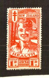 NEW ZEALAND 1931 Red Boy. Gum toning. - 70734 - UHM