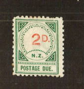 NEW ZEALAND 1899 Postage Due 2d. Group 3. Small NZ and Large D. Centred  west. Clean fresh copy. One nibbled perf and one corner
