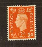 GREAT BRITAIN 1937 George 6th Definitive 2d orange Watermark Inverted - 70795 - UHM
