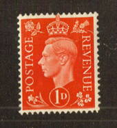 GREAT BRITAIN 1937 George 6th 1d red Watermark Inverted - 70796 - UHM