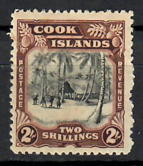 COOK ISLANDS 1944 Definitive 2/-. Multiple watermark. - 70804 - Mint