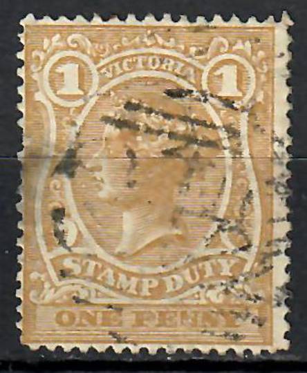 VICTORIA 1884 Victoria 1st 1d Definitive Pale Bistre. Perf 12.25. - 70806 - FU