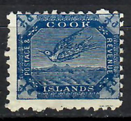COOK ISLANDS 1893 Definitive ½d Steel Blue. First setting. Centred north east. Perfs very acceptable. Gum and the reverse very n