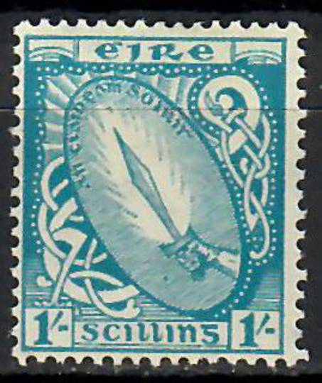 IRELAND 1940 Definitive 1/- Light Blue. Centred slightly west. - 70818 - LHM