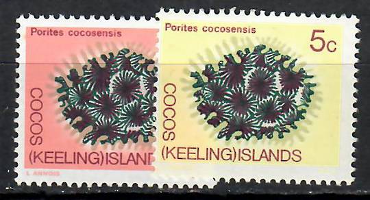 COCOS (KEELING) ISLANDS 1969 Definitive 5c PoritesCocosensis. Copy with the Pink Colour missing. - 70846 - UHM