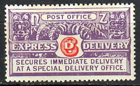 NEW ZEALAND 1926 Express Delivery 6d Vermilion and Bright Violet. Perf 14 x 14½. - 70860 - LHM
