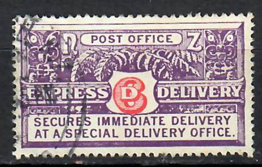 NEW ZEALAND 1936 Express Delivery 6d Carmine and Bright Violet. Perf 14 x 15. - 70880 - FU