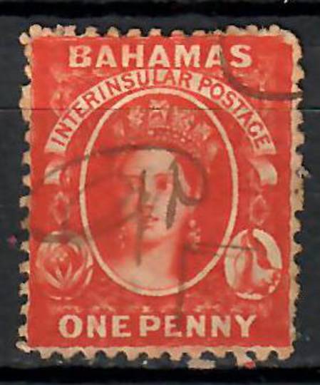 BAHAMAS 1863 Victoria 1d Watermark Crown CC. Perf 12.1/2. (cheapest). - 70881 - Used