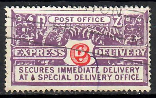 NEW ZEALAND 1937 Express Delivery 6d Carmine and Bright Violet. Perf 14 x14½ . - 70882 - FU