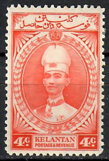 KELANTAN 1937 Definitive 4c Orange. - 70889 - LHM