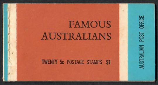 AUSTRALIA 1968 Booklet Famous Australians. In perfect condition. - 70893 - Booklet