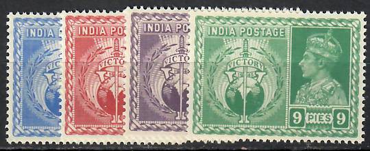 INDIA 1946 Victory. Set of 4. - 70925 - Mint