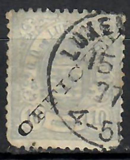 LUXEMBOURG 1875 Official 10c Grey-Lilac. Used copy with dull corners. Possibly forged. - 70926 - Used