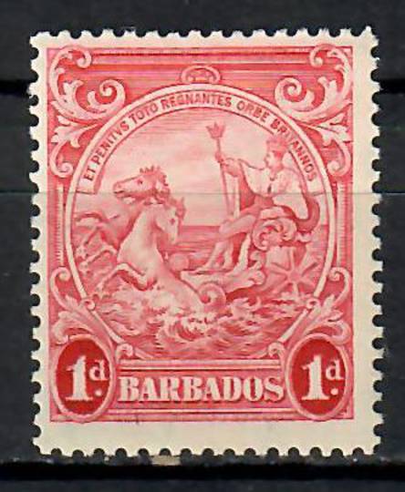 BARBADOS 1938 Definitive 1d Scarlet. Perf 13½ x 13. - 70967 - LHM