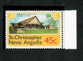 ST KITTS NEVIS ANGUILLA 1978 Definitive 45c Golf Course. Watermark inverted. - 70979 - UHM