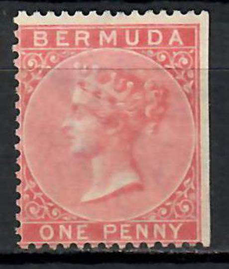 BERMUDA 1865 Victoria 1st Definitive 1d Rose-Red. - 70984 - MNG