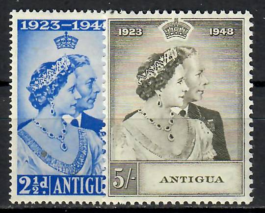 ANTIGUA 1948 Royal Silver Wedding. Set of 2. - 70990 - Mint