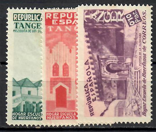 TANGIER 1937 Cinderellas Home School (Orphange) at Huerfanos. 3 labels issued to raise funds. - 71006 - Mint