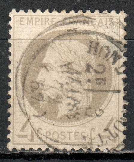 FRANCE 1867 4c grey. Well centred copy. - 71056 - FU