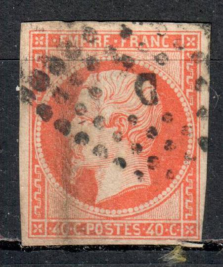 FRANCE 1857 Petit chiffre "D"  Rue Ste Cecile on SG 65. Almost 4 margins. - 71083 - Postmark