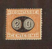 ITALY 1890 Postage Due 20 on 2c Magenta and Orange. - 71122 - Mint