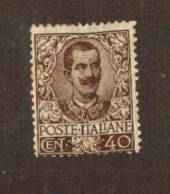 ITALY 1901 Definitive 40c Brown. - 71123 - Mint