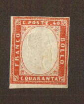ITALY 1862 Definitive 40c Rose. - 71131 - Mint