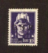 ITALIAN SOCIAL REPUBLIC 1944 Definitive 10 lire Violet. Hinge remains. - 71144 - Mint