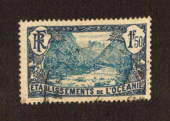 FRENCH OCEANIC SETTLEMENTS 1930 Definitive 1f 50c Blue on Blue. Well centred and good perfs. - 71156 - FU
