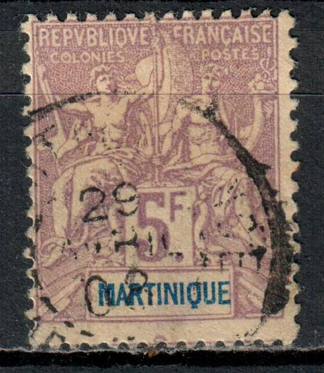 MARTINIQUE 1899 Definitive 5fr Mauve on pale lilac. Nice used. - 71181 - Used