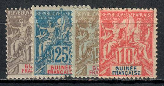 FRENCH GUINEA 1900 Definitives. Set of 4. (SG 14 and 16 UHM). - 71202 - Mint