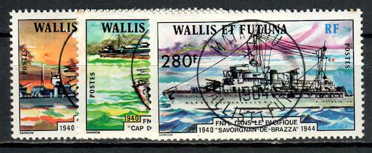 WALLIS & FUTUNA 1978 Free French Pacifice Naval Force 1940-1944. Set of 3. - 71215 - VFU