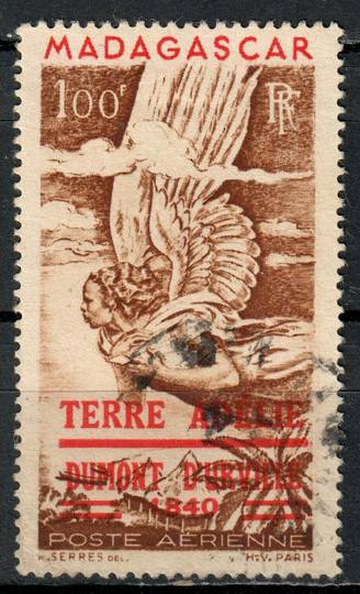 MADAGASCAR 1948 Discovery of Adelie land by D'Urville 100fr Brown and Carmine. Good perfs and well-centred. - 71248 - VFU
