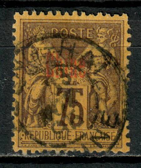 FRENCH POST OFFICES IN CHINA 1894 Definitive 75c with overprint in vermillion. Well centred with one shortish perf. - 71254 - FU