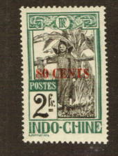 INDO-CHINA 1919. 80c on 2fr. Well centred, fresh and clean and with good perfs. Lovely specimen. - 71270 - UHM