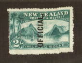 NEW ZEALAND 1898 Pictorial Official 2/- Milford Sound. Very fine copy. - 71291 - LHM